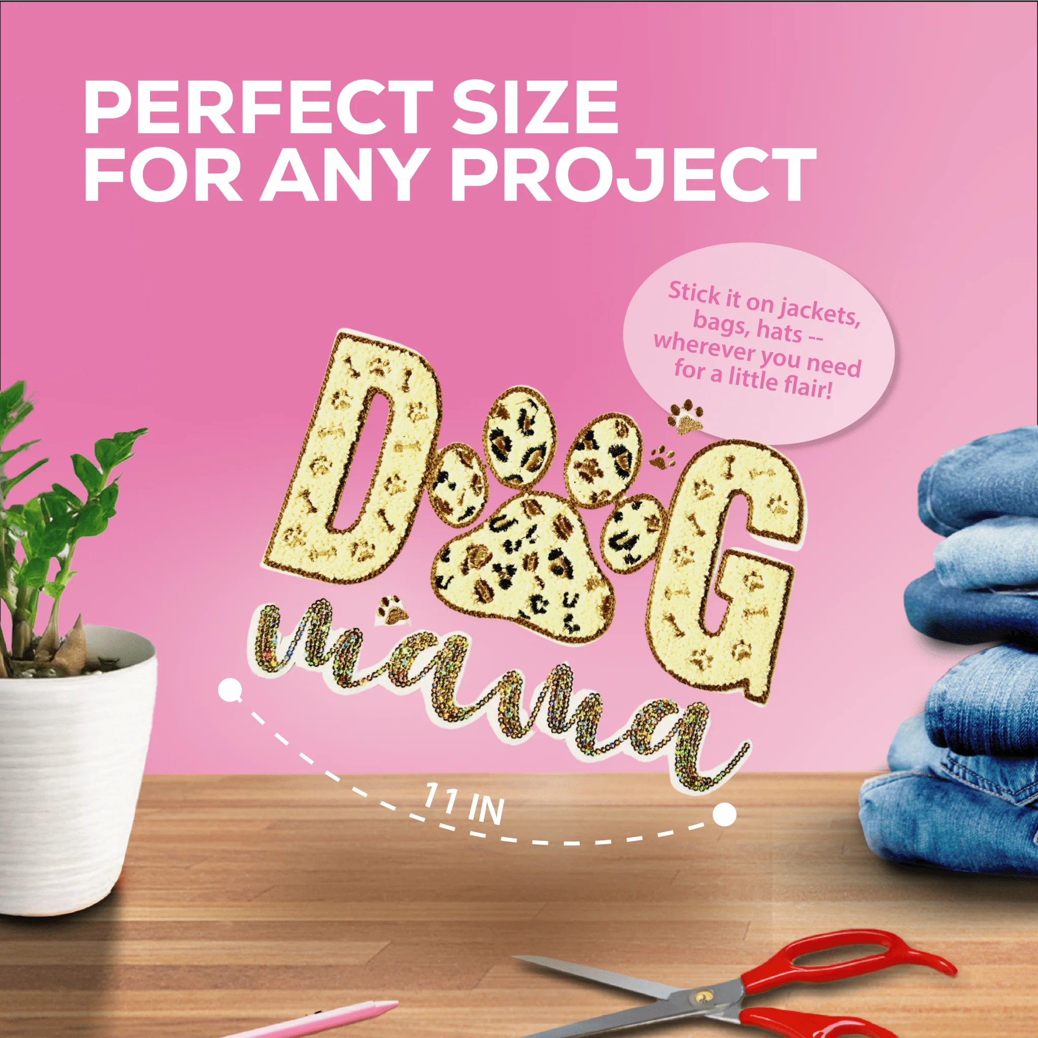 Dog Mama Chenille Patch - Image 3