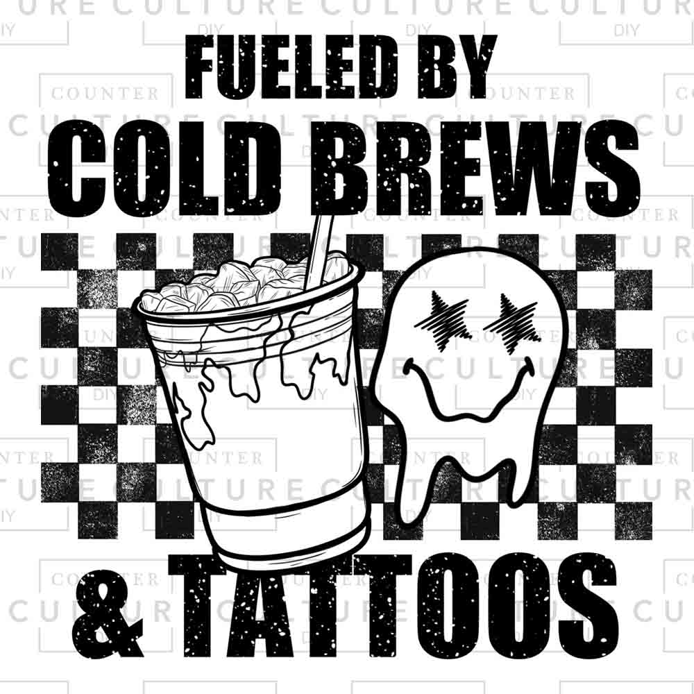 Fueled By Cold Brews UV DTF