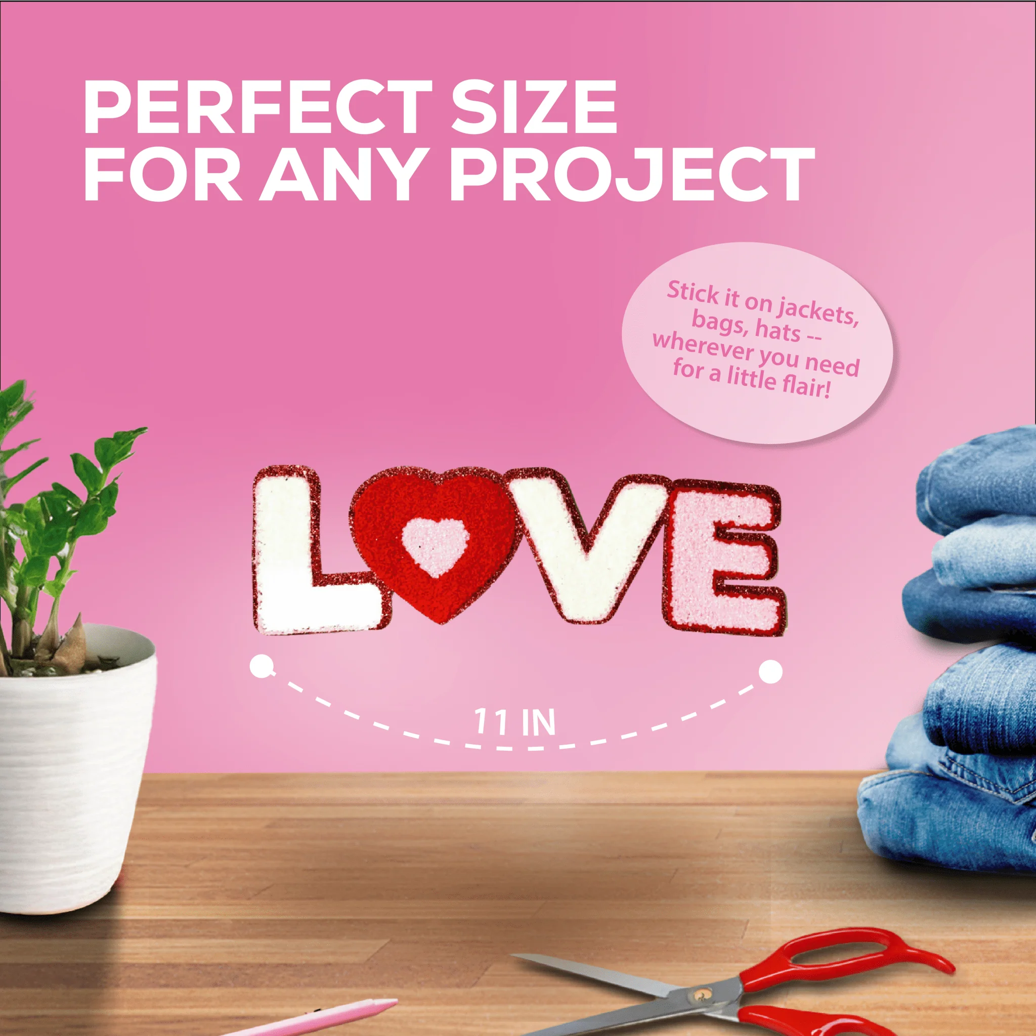 Love Patch - Sequin & Embroidered - Image 3