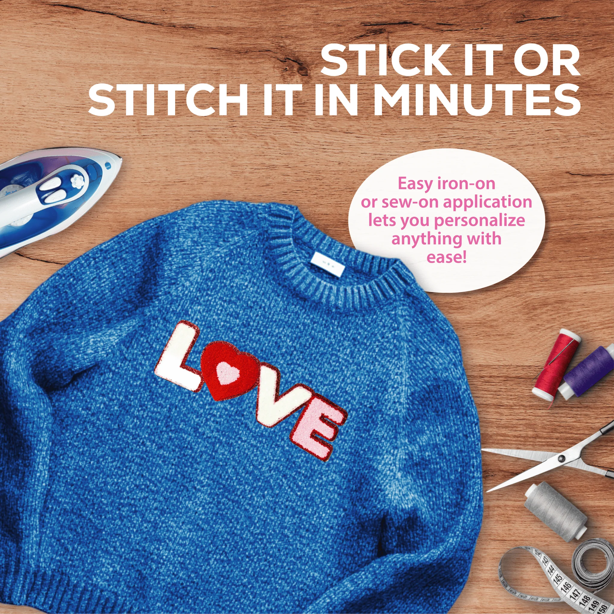 Love Patch - Sequin & Embroidered - Image 6